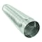 Deflecto Deflect-O Jordan 24 in. L X 4 in. D Silver/White Aluminum Duct Connector MAC36024/6 - alternate 2
